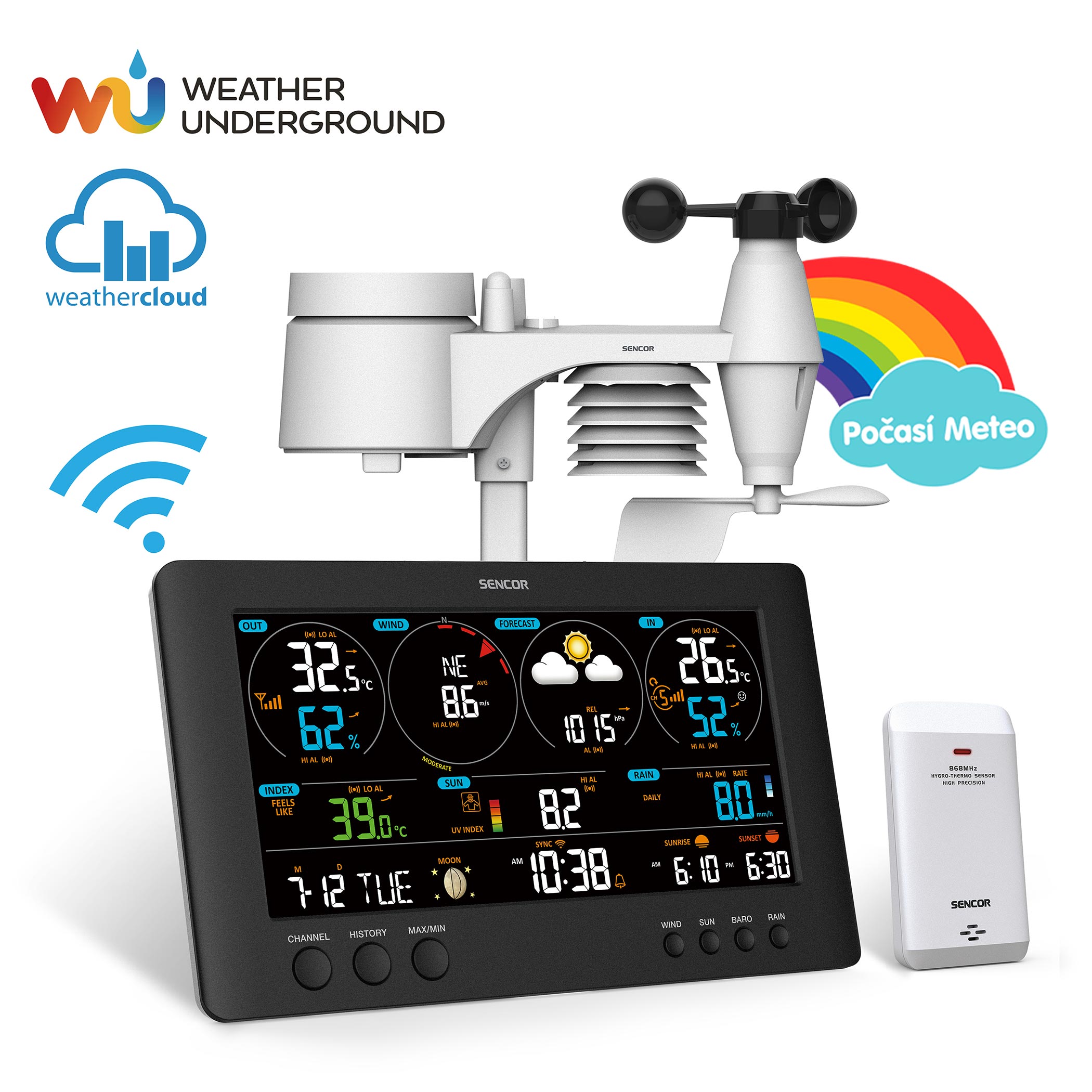 Tresor Stazione Meteorologica Wifi C-8105, Stazione Barometrica Lidl, Come Funziona una Stazione Meteo