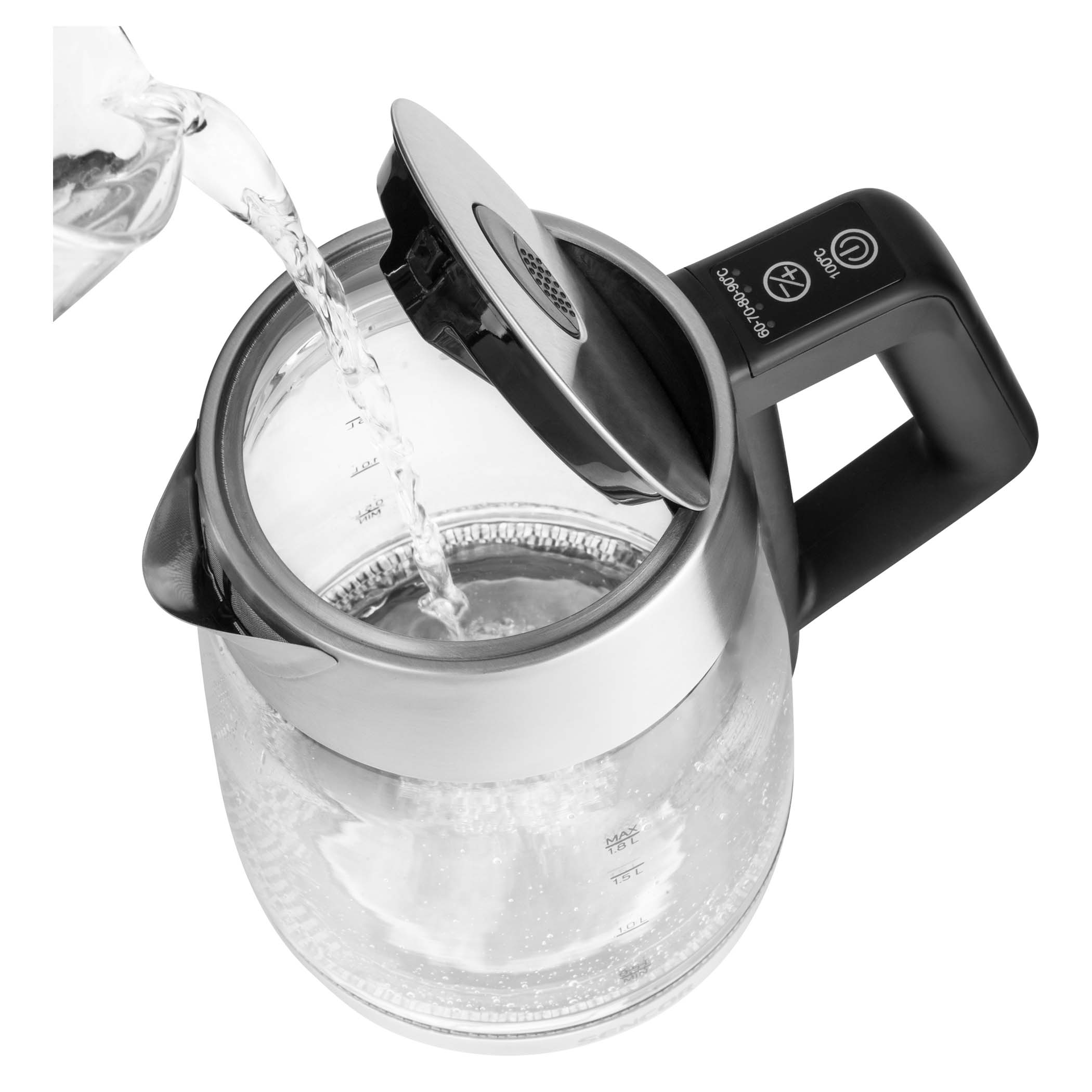 SENCOR - Bollitore Elettrico SWK 1592BK Con Capacità 1.5 Litri Potenza 2150 W Colore Bianco