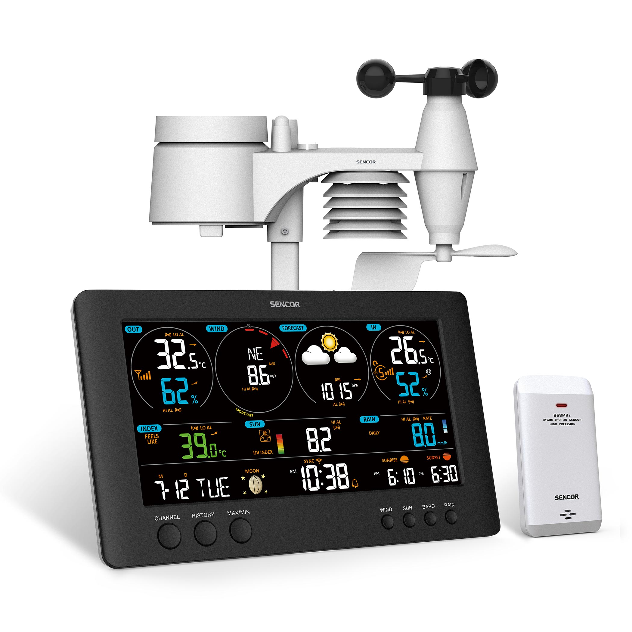 Stazione Meteorologica Wi Fi Professionale Sws Sencor